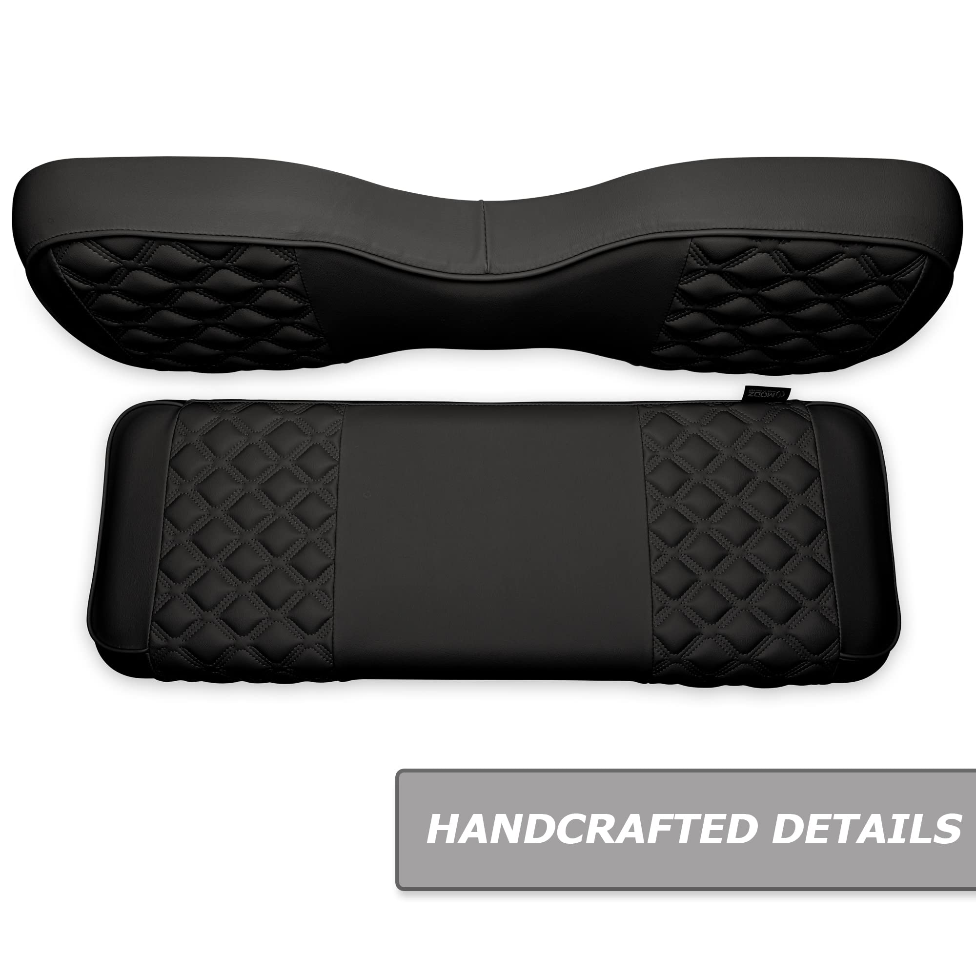 MODZ® RC Custom Golf Cart Rear Seat Covers - Black Base with Cobra Pattern - Waterproof & UV Resistant - Perfect for Golf Carts, Utility Vehicles & Outdoor Adventures