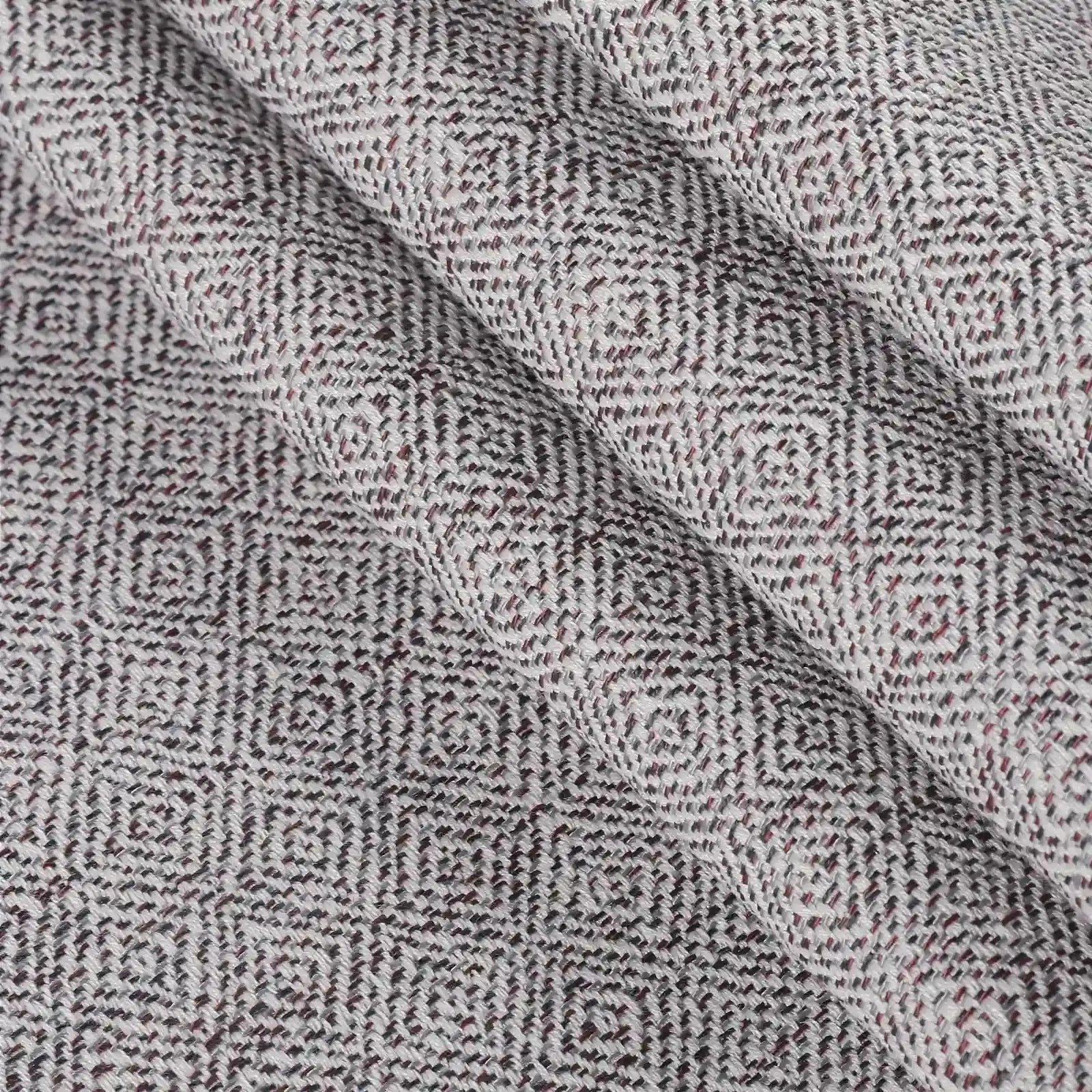 Lydia Diamond Jacquard Pleated Curtains - Elegant Window Treatments for Living Room, Bedroom & Dining Room Decor