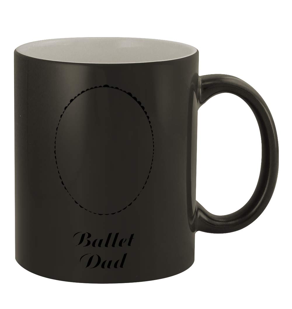 Funny Color Changing Coffee Mug - 11oz Ceramic Magic Mug with Humorous 'Middle of the Road Ballet Dad #164' Design - Perfect Gift for Dancers, Coffee Lovers & Office Use