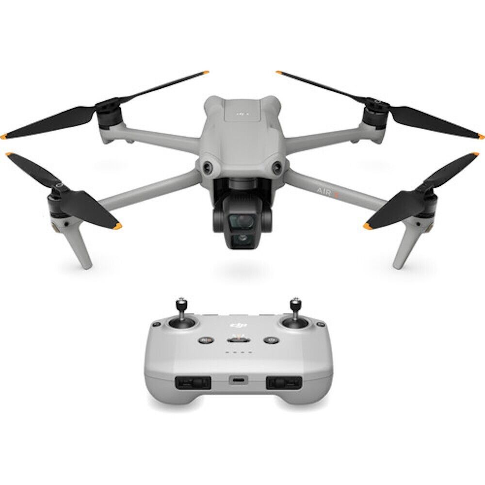 DJI Air 3 Drone with DJI RC N2 Controller - 4K Dual Camera, 46-Min Flight Time, Omnidirectional Obstacle Avoidance for Aerial Photography, Travel & Outdoor Adventures