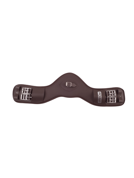Prolite Dressage Girth for Horses - Premium Leather Equestrian Girth with Elastic Ends - Perfect for Training, Competition & Everyday Riding