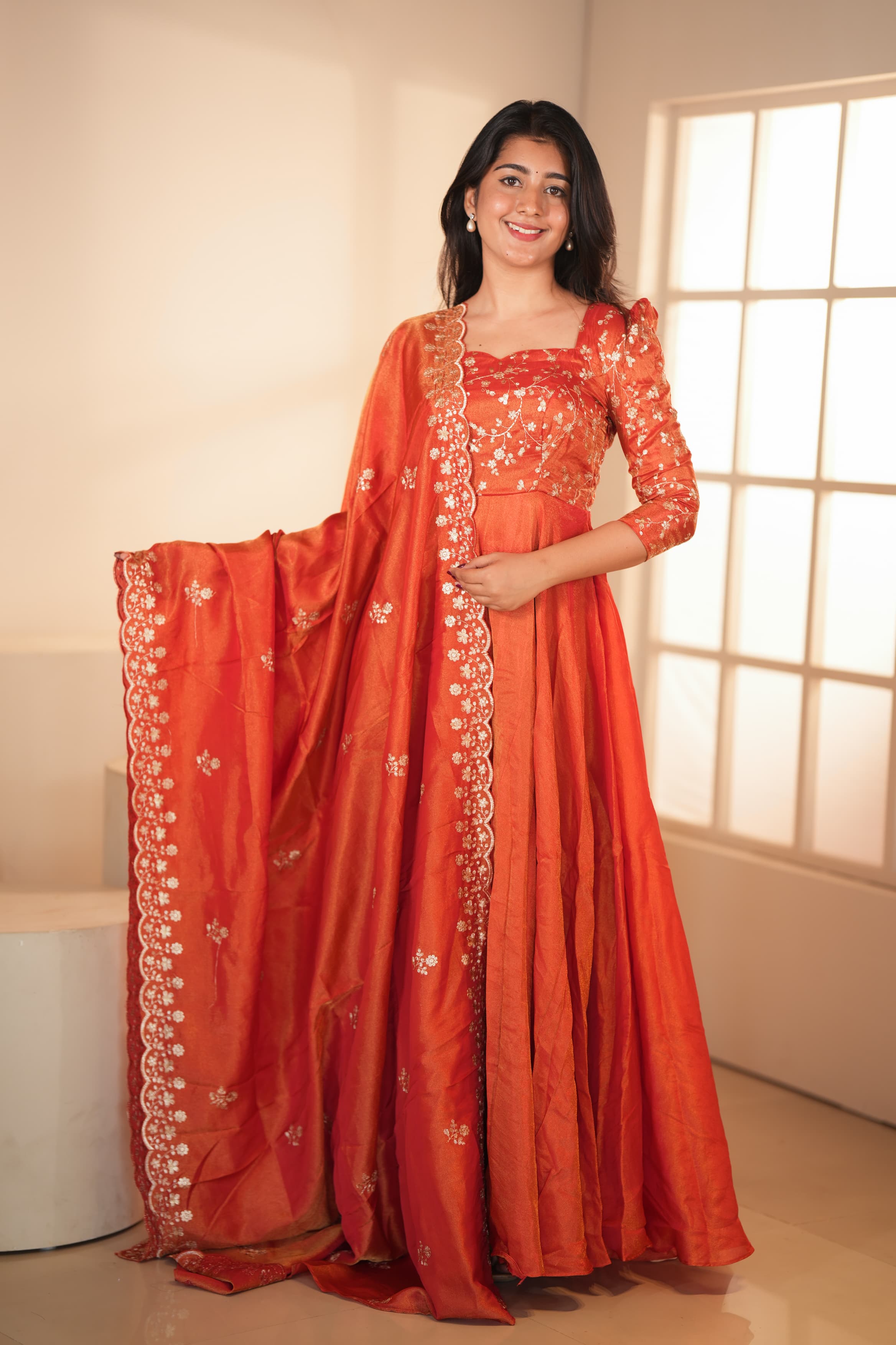 DD596 Premium Embroidered Designer Anarkali Suit for Women - Elegant Party Wear & Festive Occasion Outfit