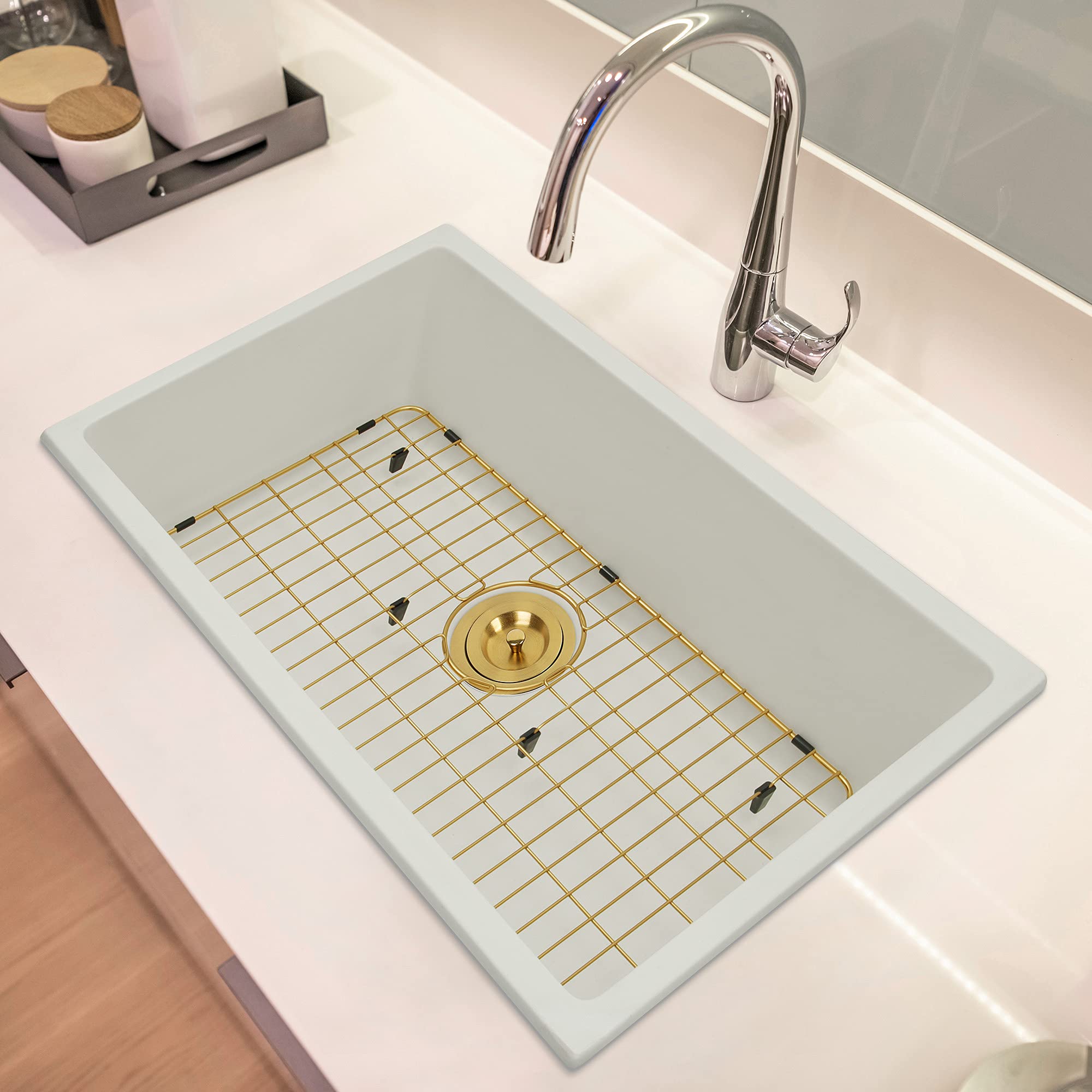 Premium Stainless Steel Kitchen Sink Grid Protector - 26