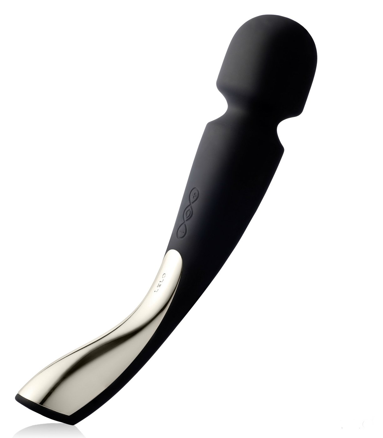 LELO SMART WAND High Power Body Massage Vibrator - Compact Medium Size Rechargeable Vibrating Massager for Neck, Back & Muscle Pain Relief - Black (Perfect for Home Spa & Relaxation)