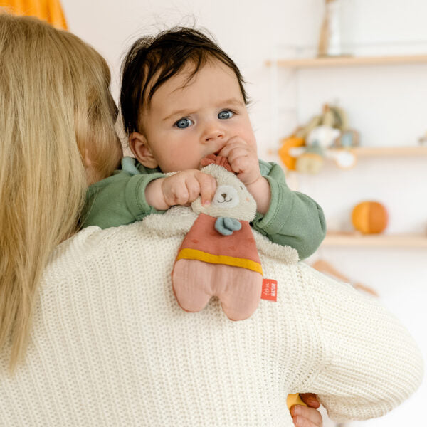 FehnNATUR Crinkle Hare Sensory Toy - Soft Baby Teething Toy for Infants & Toddlers - Perfect for Soothing Gums & Sensory Play