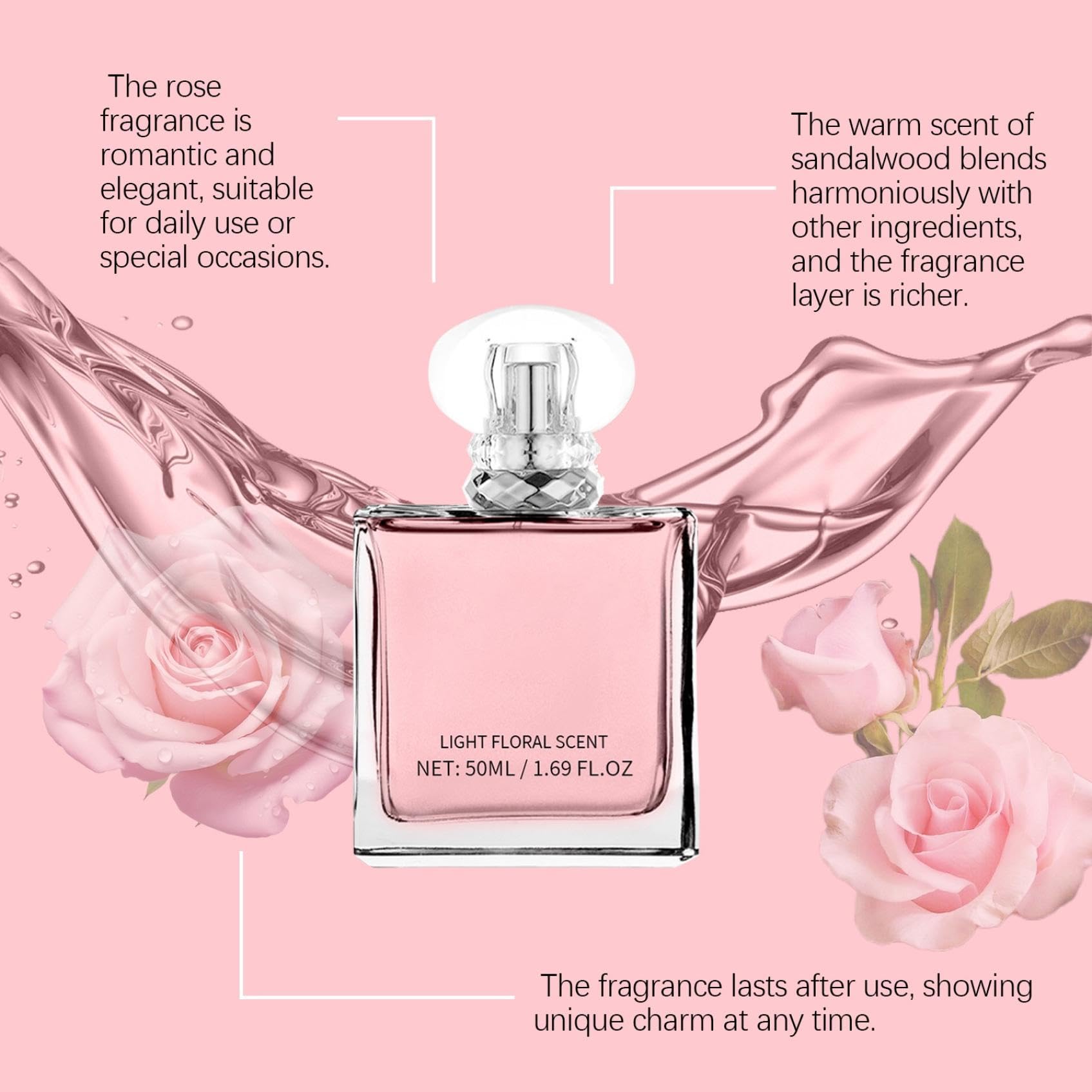 Beyond Romance Eau De Parfum for Women - Long Lasting Floral Perfume with Rose & Sweet Notes - 50ml/1.69 FL.OZ - Perfect for Date Night, Wedding & Special Occasions