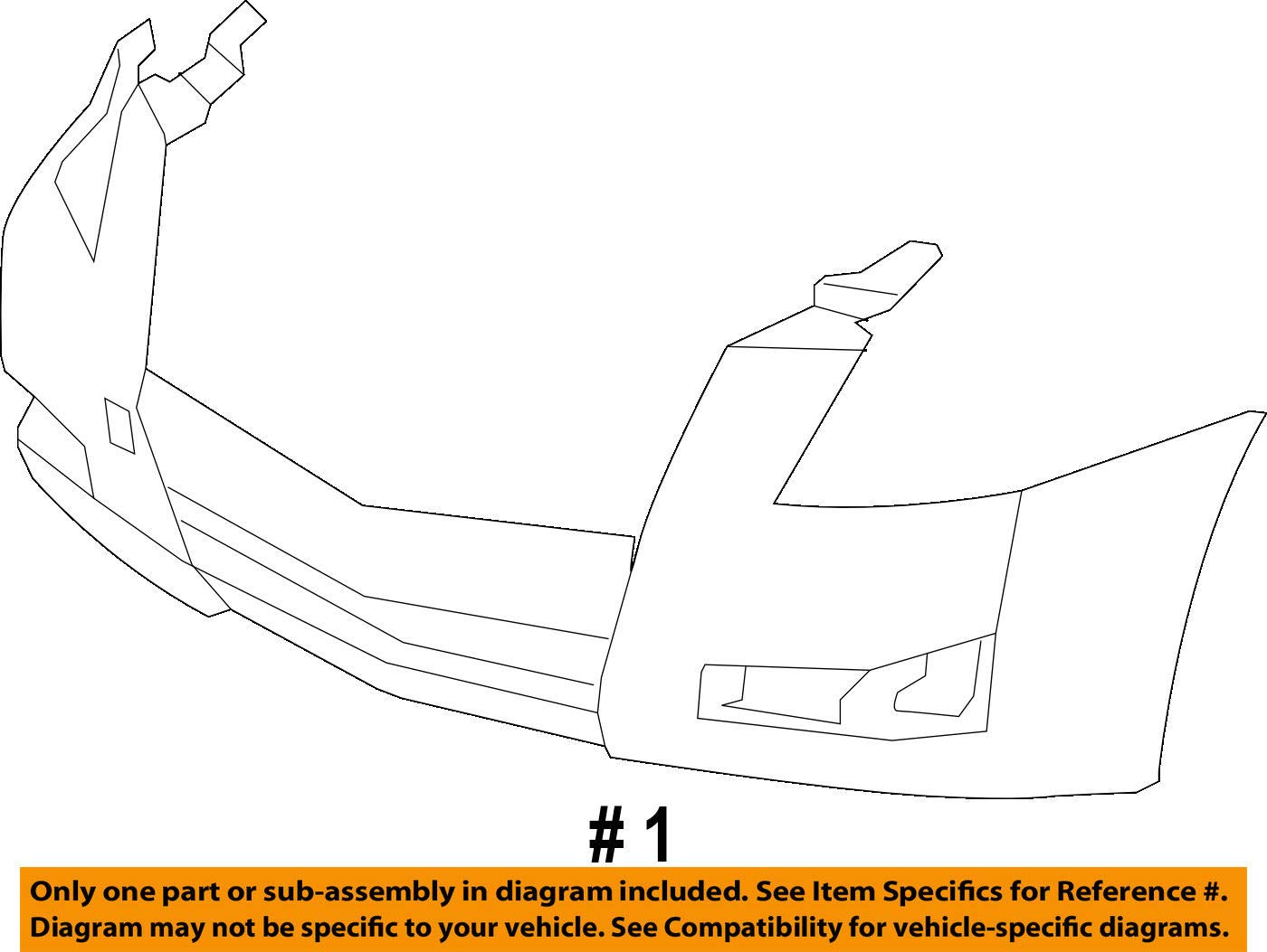 Genuine GM Parts 25793663 Front Bumper Cover Replacement for Chevy Silverado GMC Sierra - Durable Auto Body Repair for Truck & SUV