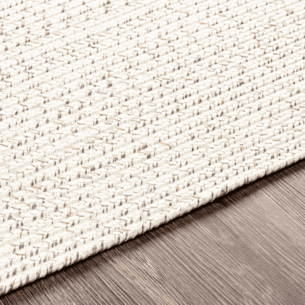 Premium Machine-Woven Outdoor Rug for Patio & Deck - Chesapeake Bay Design in Cream | Water-Resistant & Durable for Outdoor Use - Perfect for Backyard, Poolside & Garden Decor