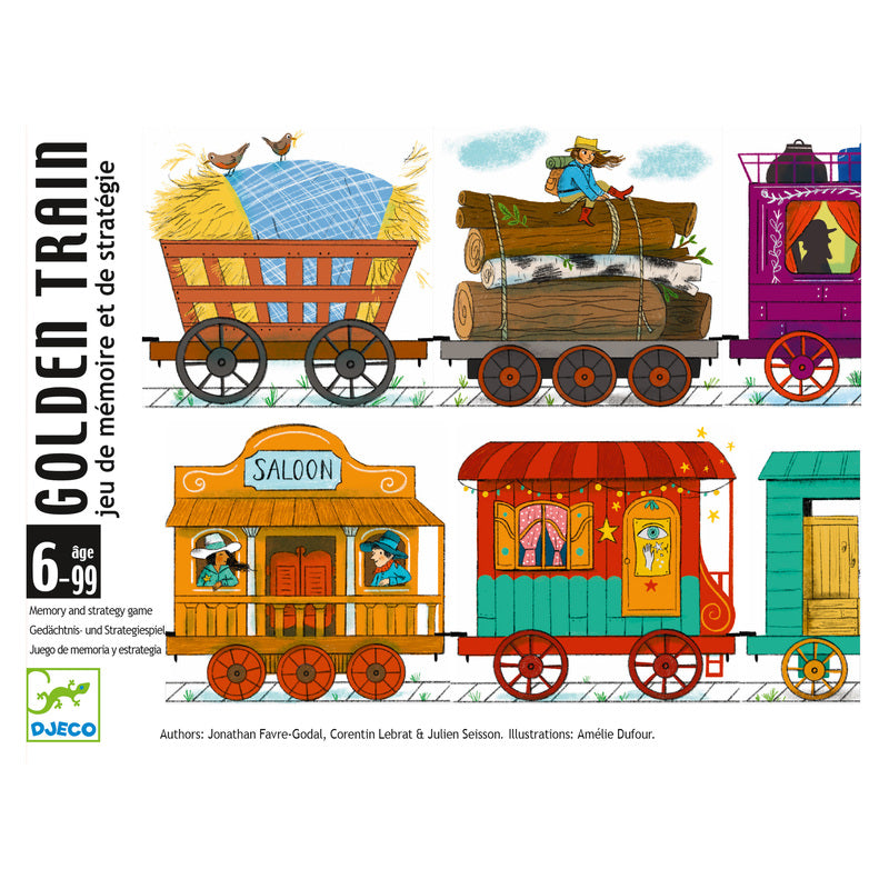 Golden Train Card Game - Fun Family Board Game for Kids & Adults - Perfect for Parties, Game Nights & Travel