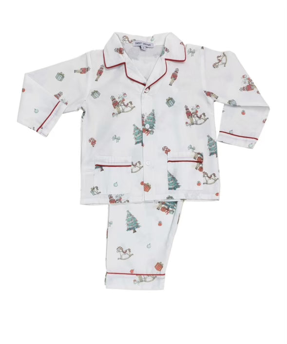 2024 Christmas Pajamas Set - Nutcracker Themed 2-Piece Holiday Pajamas for Women & Men | Cozy Family Matching Christmas Outfits for Xmas Eve & Winter Celebrations