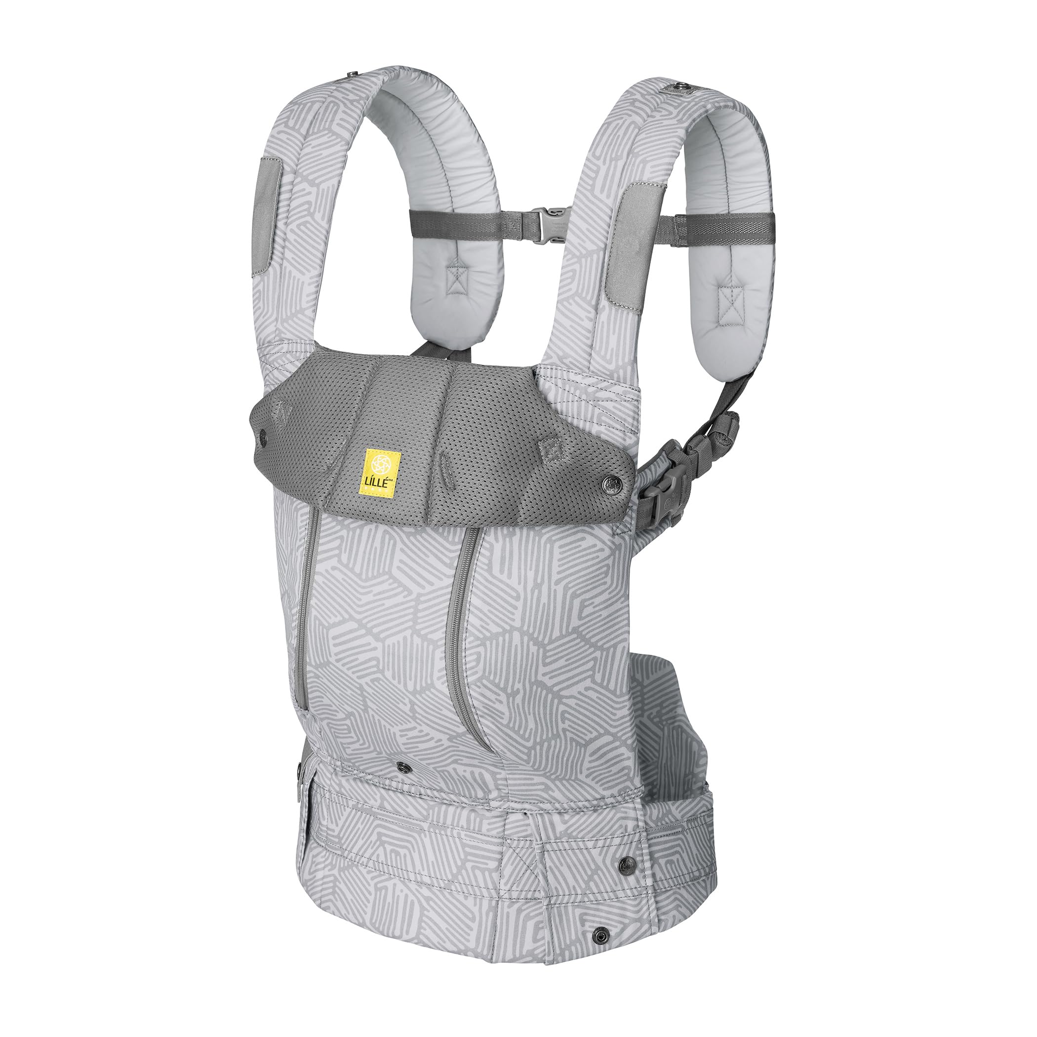 LÍLLÉbaby Complete All Seasons Ergonomic 6-in-1 Baby Carrier for Newborn to Toddler (7-45 lbs) - 360° Adjustable, Multi-Position, Lumbar Support - Inward & Outward Facing - Pebble Grey - Perfect for Hands-Free Parenting, Shopping & Outdoor Adventures