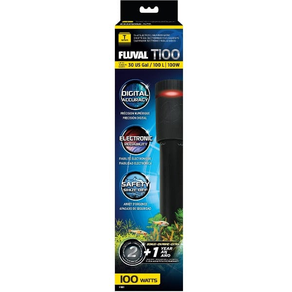 Fluval T Series Aquarium Heater - Submersible Fish Tank Heater for Freshwater & Saltwater Aquariums - Perfect for Tropical Fish, Betta Tanks & Marine Life