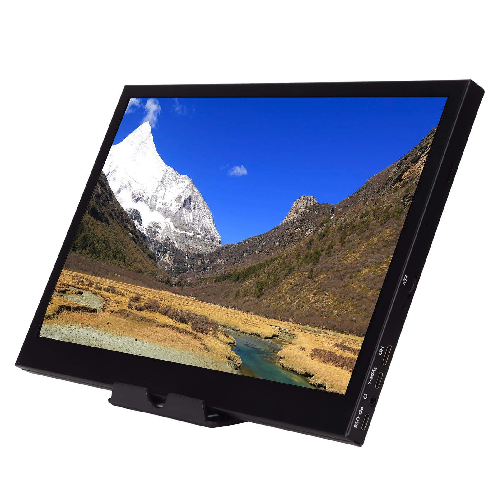 13in Portable Monitor - 16:9 HD 1440p HDR IPS Ultra Slim Screen, 1080P FHD 178° Wide View USB-C HDMI External Display with Built-in Speakers | Perfect for Gaming, Laptops, Mobile Phones & Remote Work