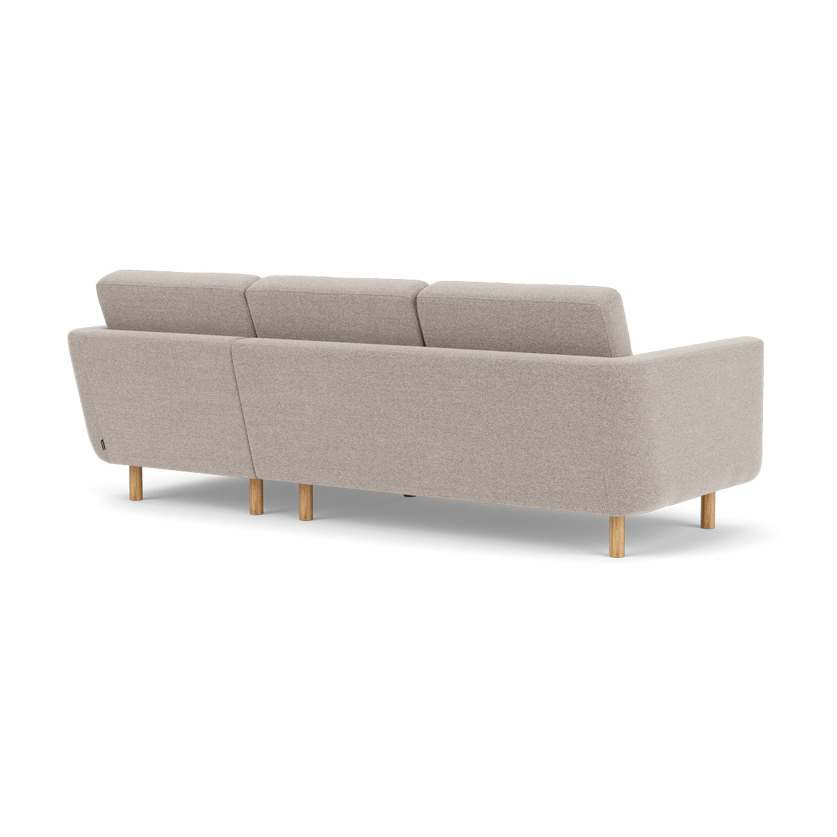 Conrad Fabric Right Chaise Sofa - Modern Sectional Couch for Living Room, Lounge & Home Theater - Comfortable Upholstered Furniture with Chaise Lounge