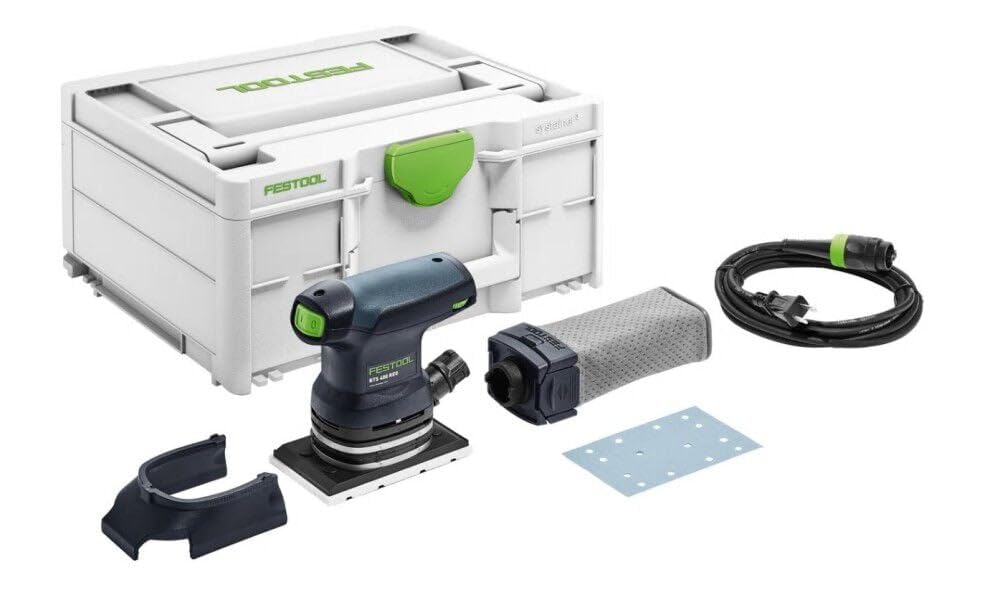 Festool 576054 RTS 400 REQ-Plus Random Orbital Sander - Professional Woodworking & DIY Projects for Smooth Finishing