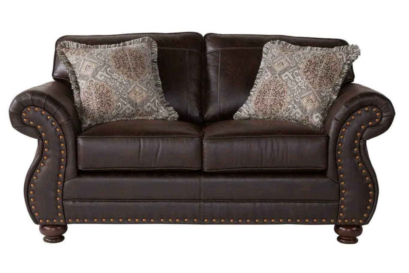 Ridgeline Brownie Loveseat 17400LS - Comfortable 2-Seater Sofa for Living Room, Small Space & Apartment - Perfect for Relaxing, Entertaining & Cozy Home Decor