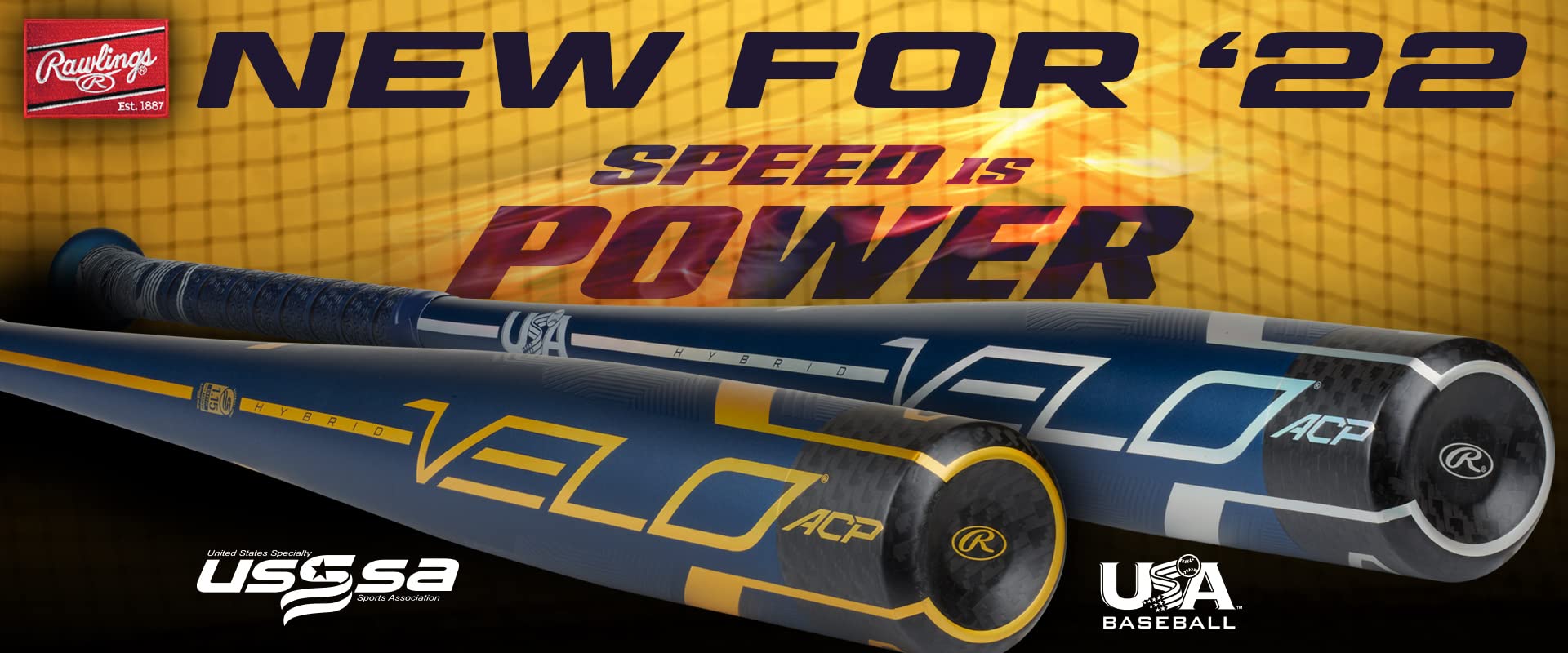 Rawlings VELO ACP USSSA Baseball Bat -10/-8/-5 Drop Hybrid Alloy Composite - Perfect for Youth & High School Baseball Games, Training & Tournaments