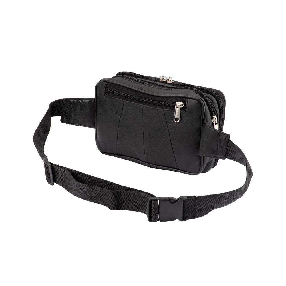 BB 299 Black Belt Bum Bag - Stylish & Adjustable Waist Pack for Travel, Hiking, and Everyday Use