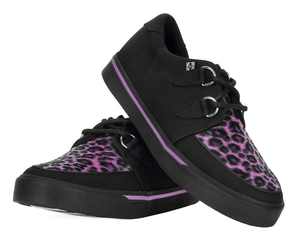 Black & Pink Leopard Print Sneakers for Women - Fashion Casual Walking Shoes - Perfect for Gym, Running, and Everyday Wear