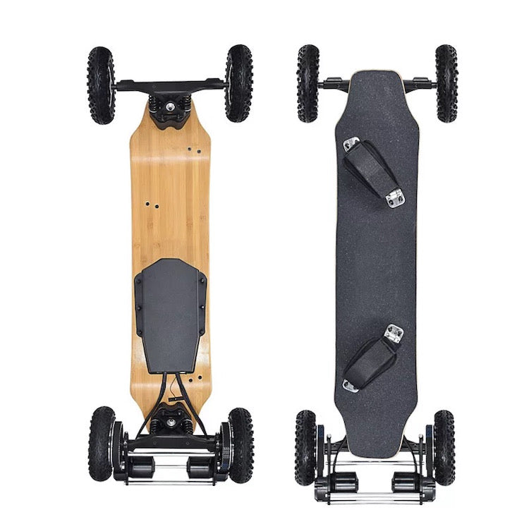 Xtreme Off Road Electric Skateboard - All Terrain Bamboo Deck for Adults - Perfect for Mountain Trails, Beach Cruising & Urban Commuting