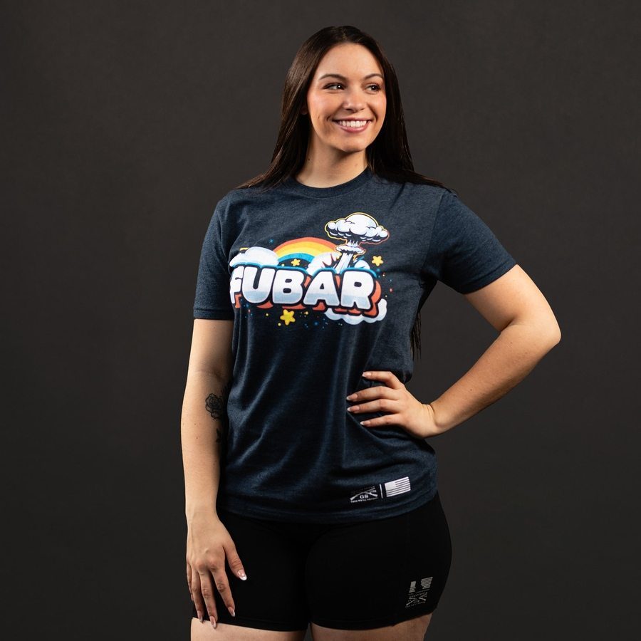 Women's FUBAR Boyfriend Fit T-Shirt - Midnight Navy | Soft & Comfortable Oversized Tee for Casual Wear, Lounge & Street Style