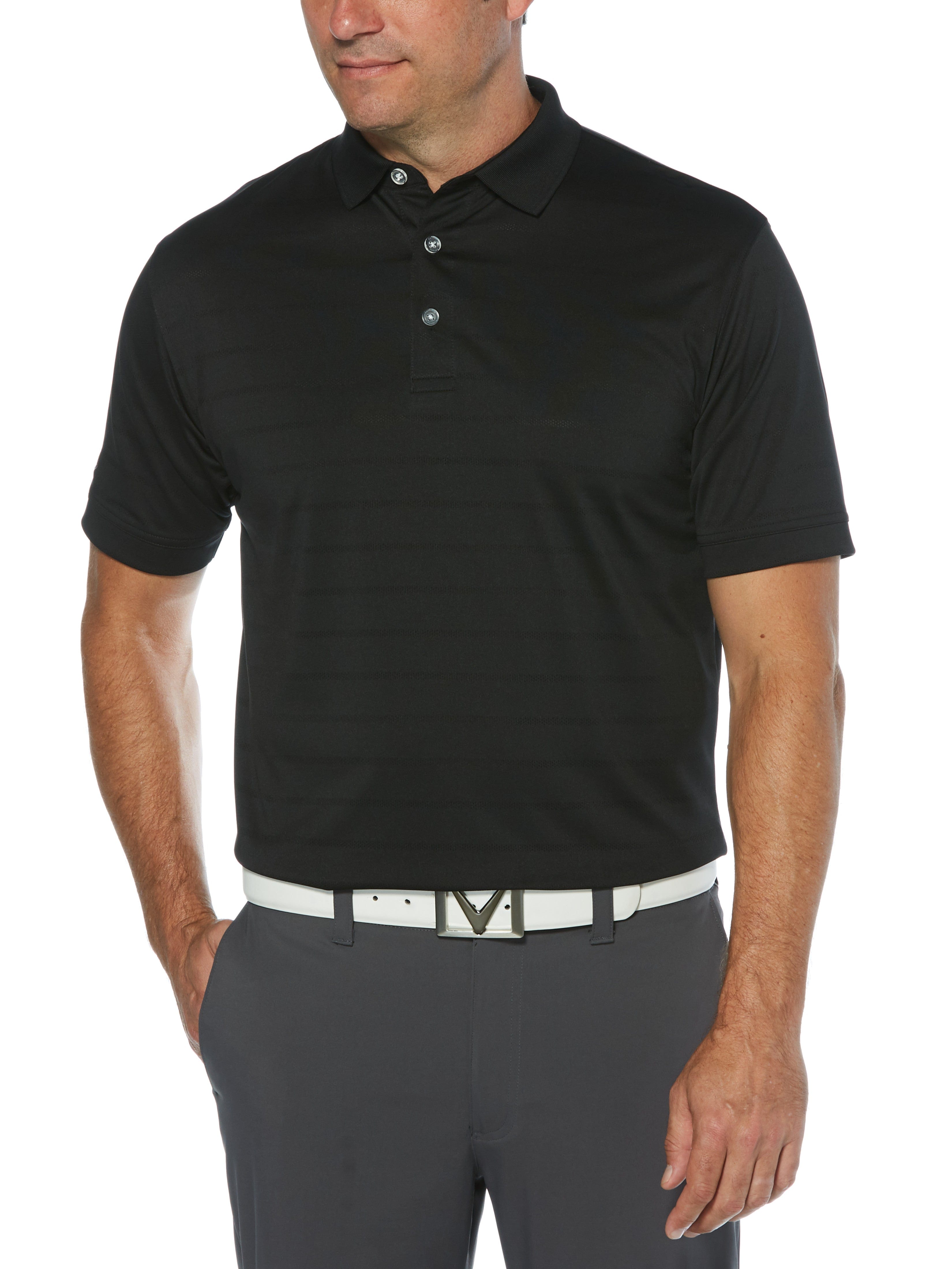 Men's Breathable Mesh Polo Shirt - Short Sleeve Ventilated Golf Shirt for Summer - Perfect for Golf, Tennis & Outdoor Activities