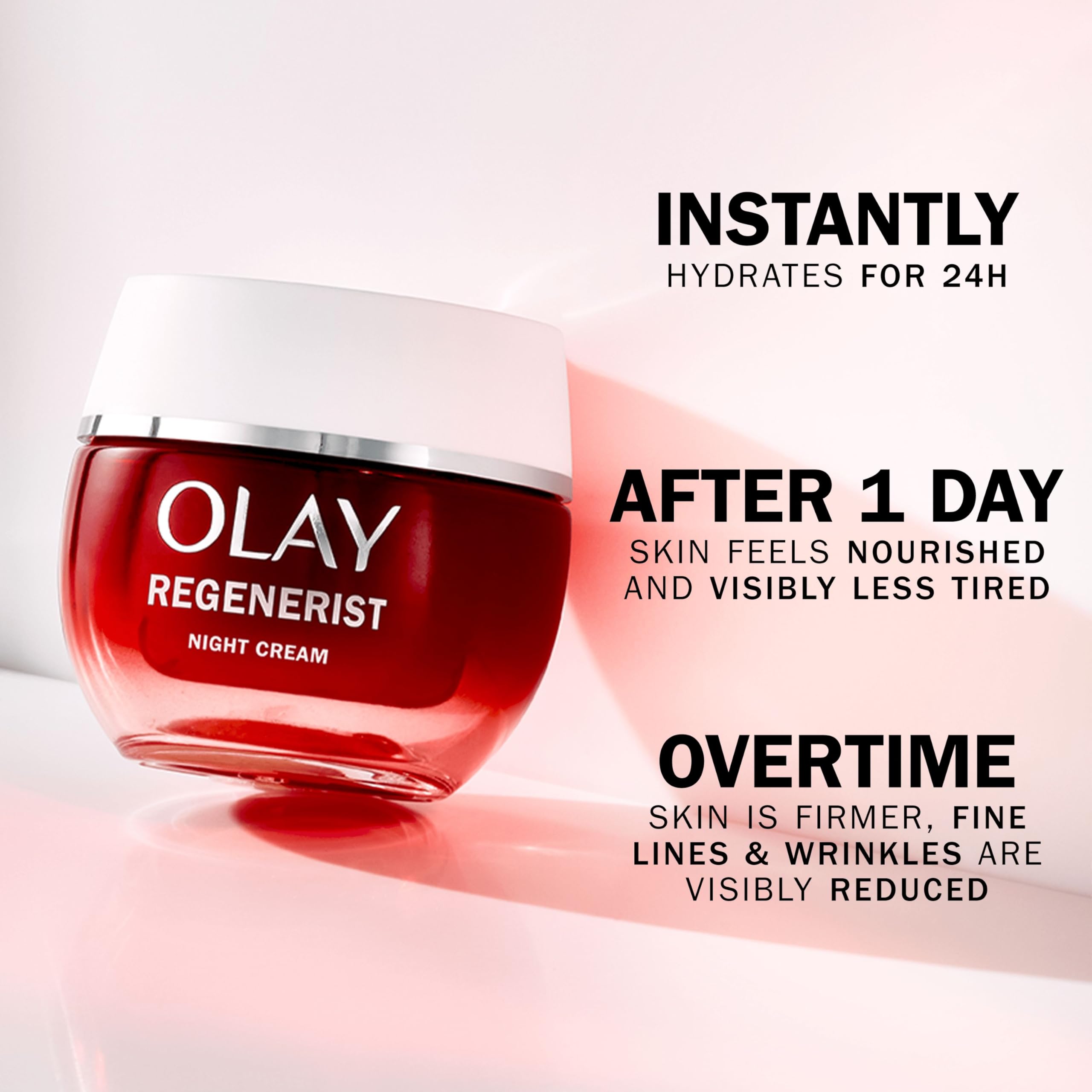 Olay Regenerist Night Face Cream - Anti-Wrinkle & Firming Moisturizer with Niacinamide & Peptides for Hydration & Anti-Aging | Fragrance Free 50ml | Perfect for Nighttime Skincare Routine & Wrinkle Reduction