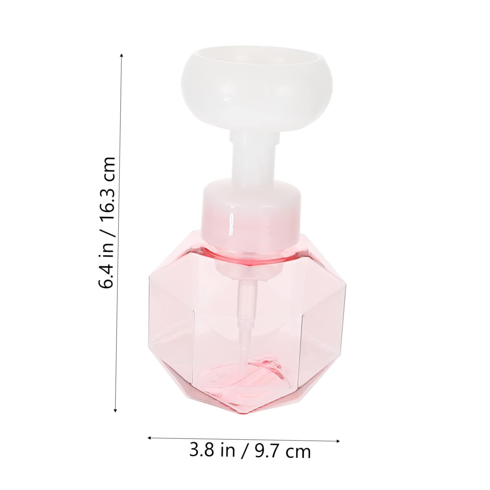 Pink Bubble Foaming Soap Dispenser - Compact & Stylish Hand Soap Bubbler Tool for Bathroom, Kitchen & Kids' Playtime