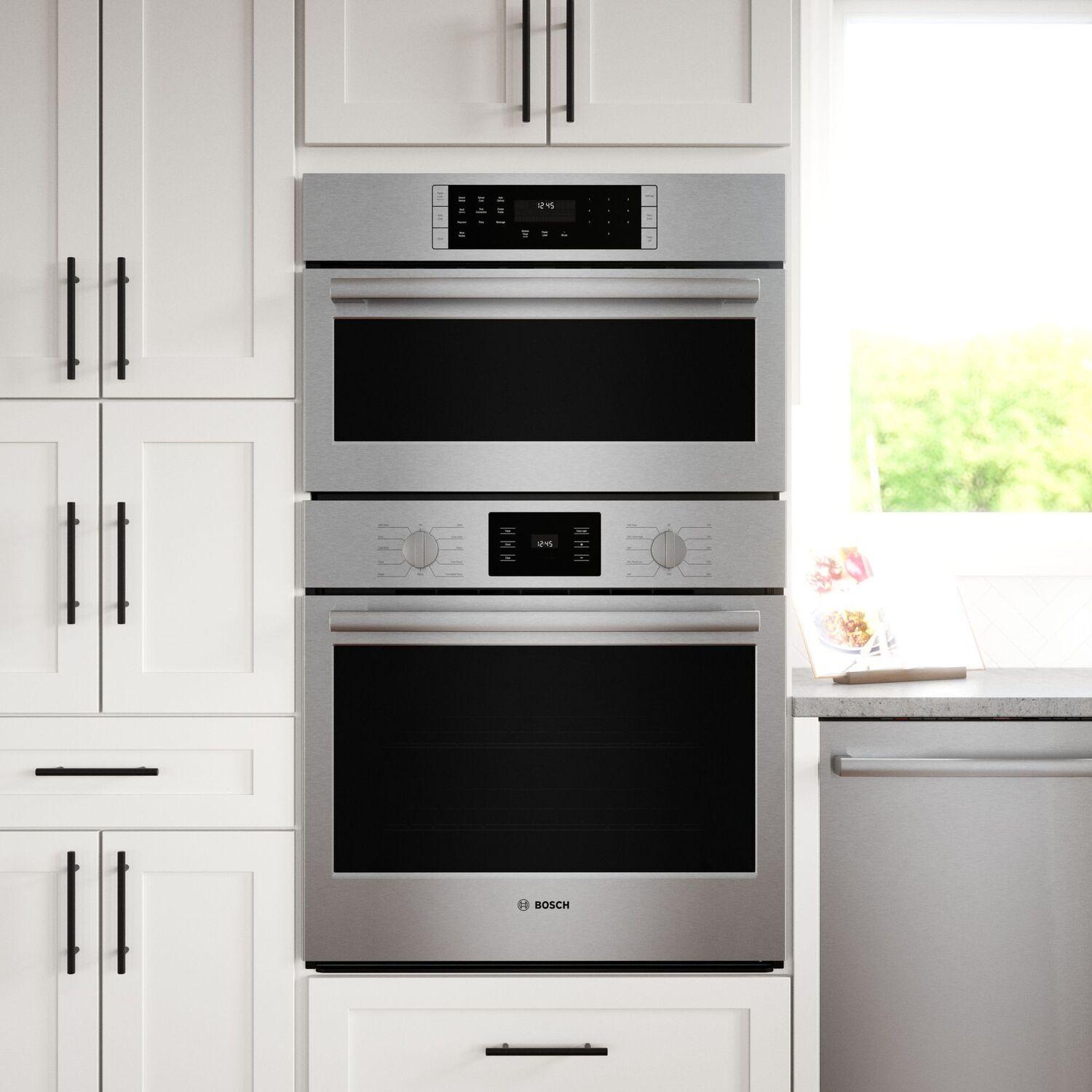 Bosch HBL5754UC 500 Series 30-Inch Stainless Steel Combination Oven - Microwave, Convection & Speed Oven for Modern Kitchens | Perfect for Baking, Roasting & Quick Meals