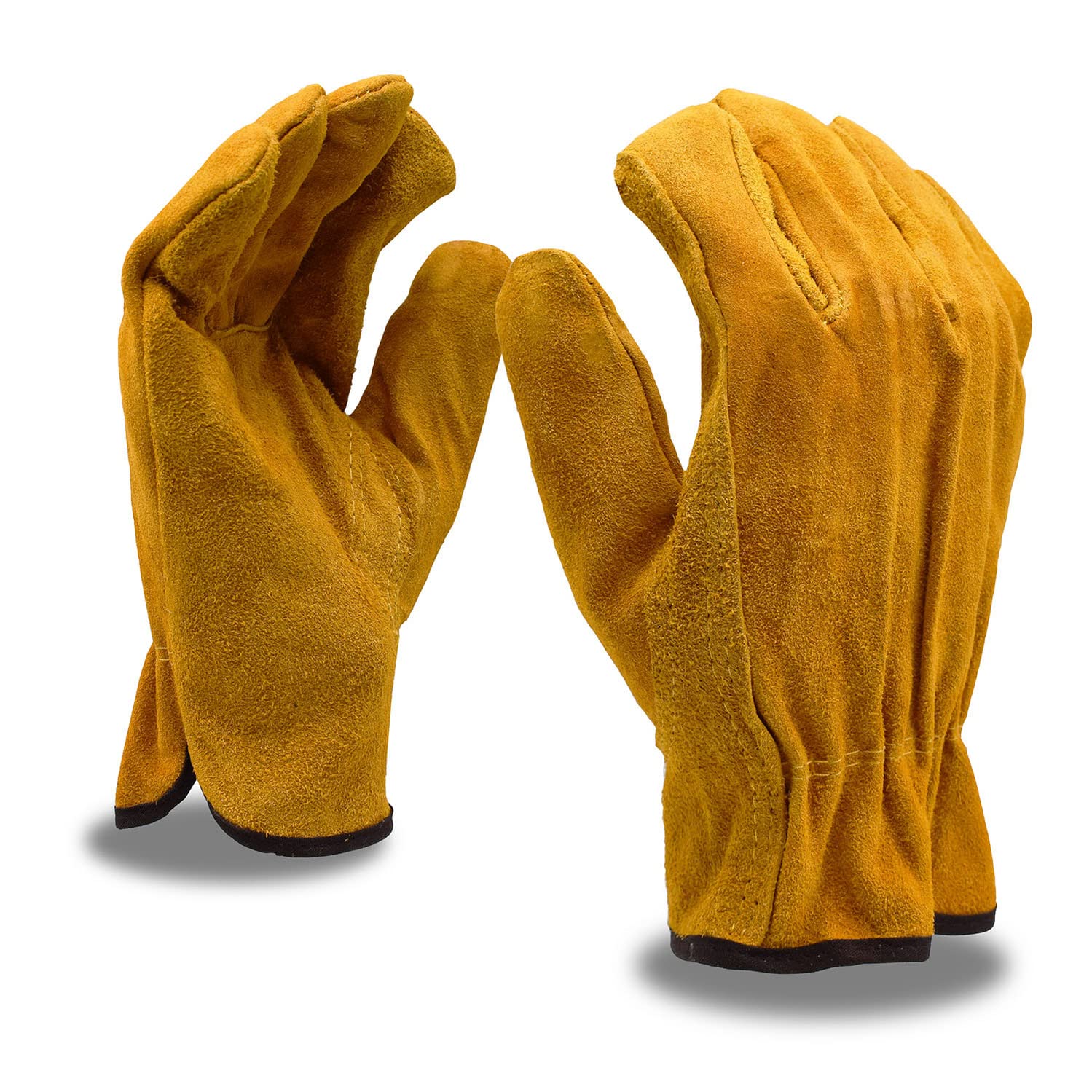 Premium Cordova 7810 Select Split Cowhide Leather Work Gloves - Durable, Breathable with Keystone Thumb & Elastic Back - Large Size (12-Pack) - Ideal for Construction, Landscaping, and Heavy-Duty Tasks