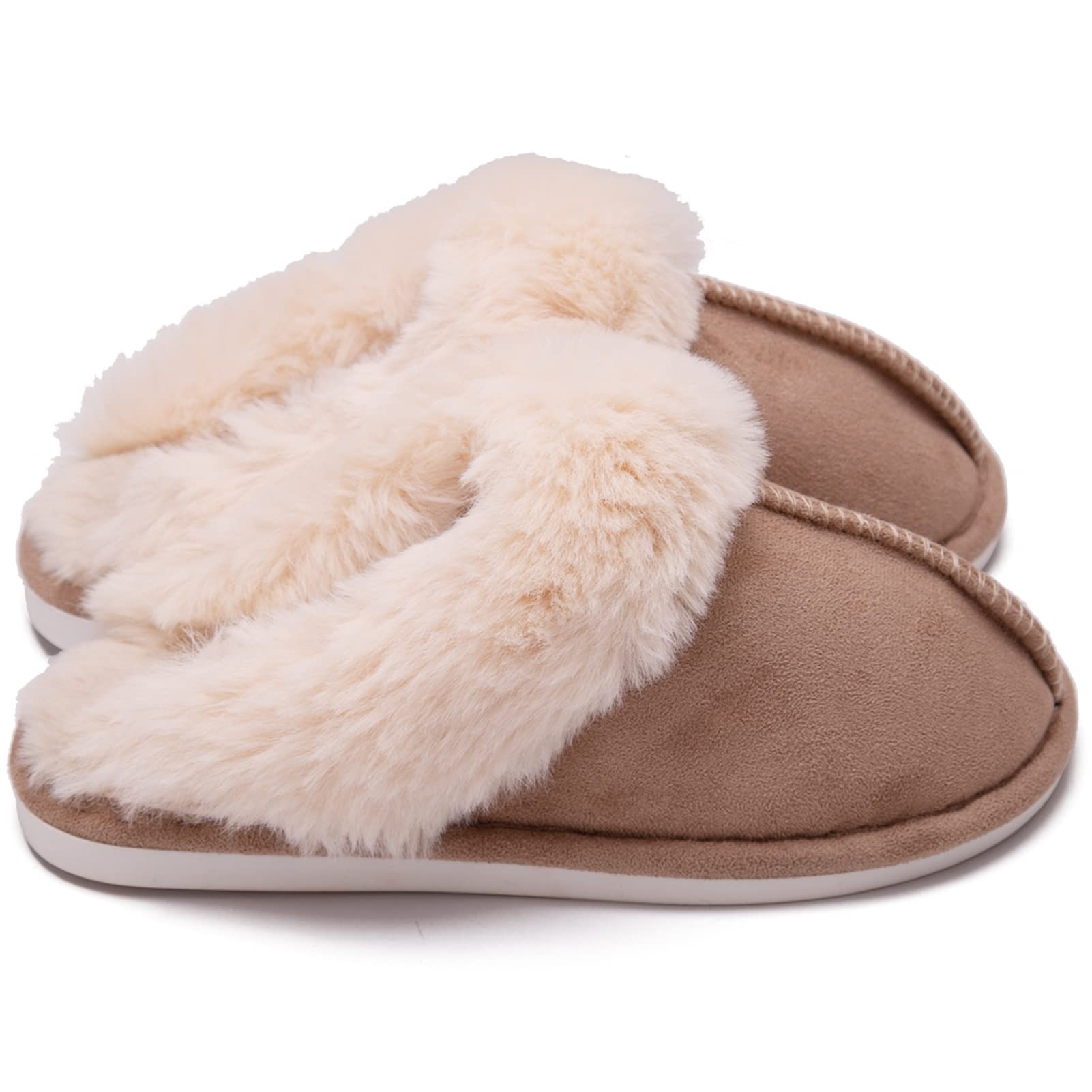 Unisex Soft Plush House Slippers - Warm & Cozy Indoor/Outdoor Winter Slippers for Men & Women | Perfect for Bedroom, Lounge & Cold Weather Comfort