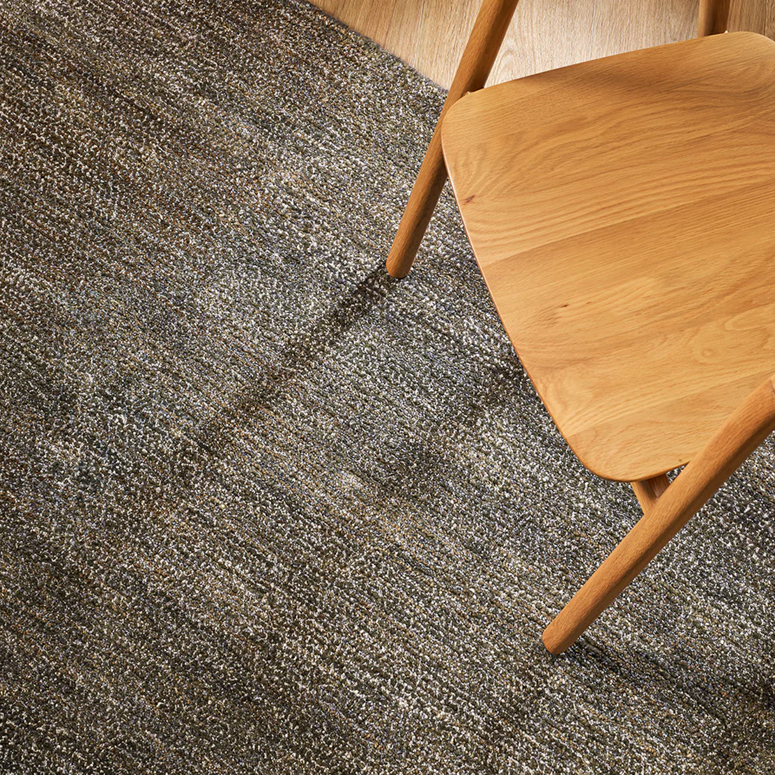Baya Anchorage Floor Rug - 200cm x 300cm (6.5ft x 9.8ft) Non-Slip Gravel Pattern Rug for Living Room, Bedroom, and Office Decor