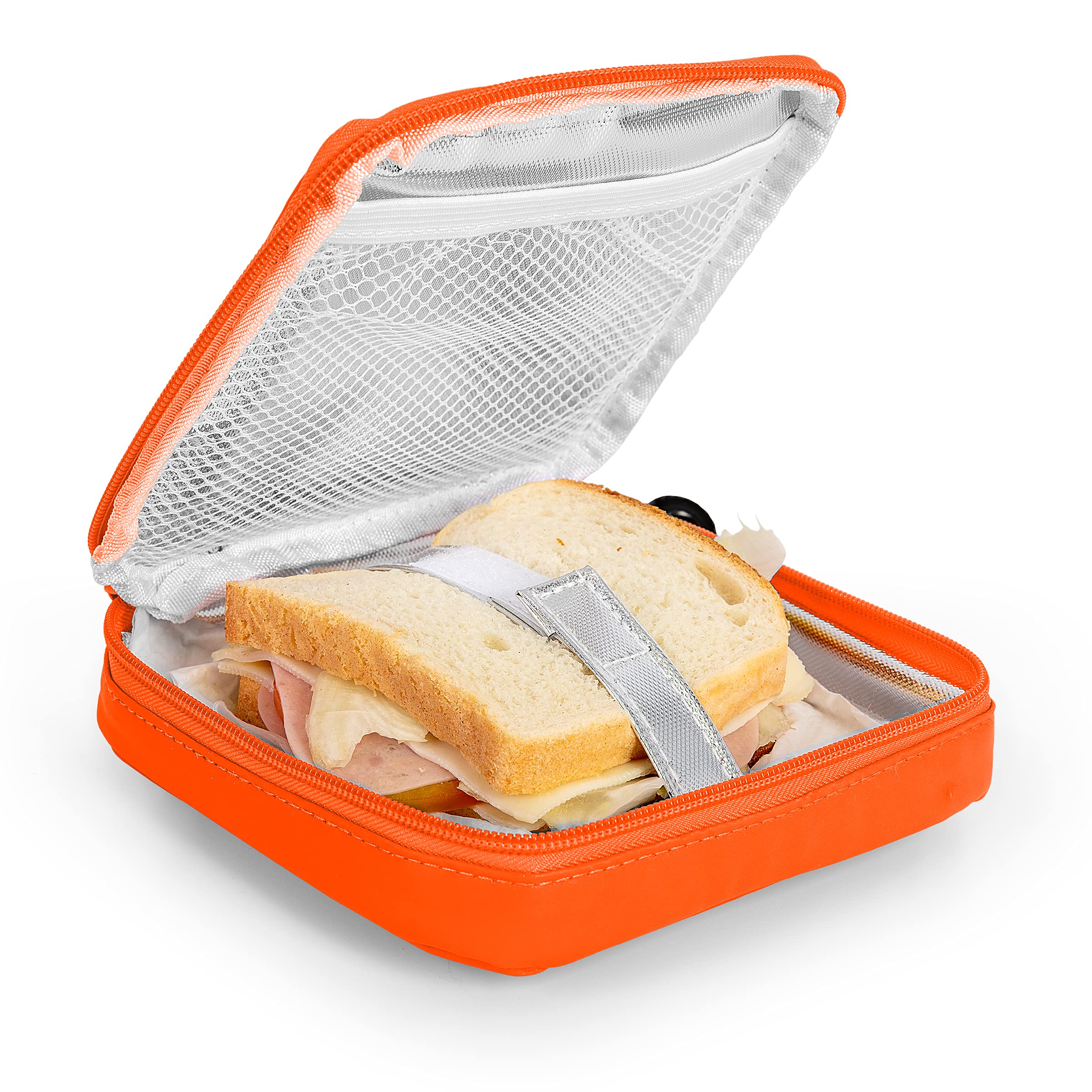 Insulated Kids Lunch Box for School - IRIS Barcelona Orange Thermal Sandwich Bag for Children | Perfect for School Lunches, Picnics & Travel