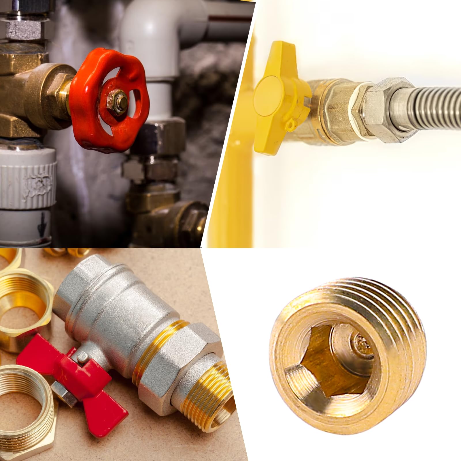 10-Piece Brass 1/4