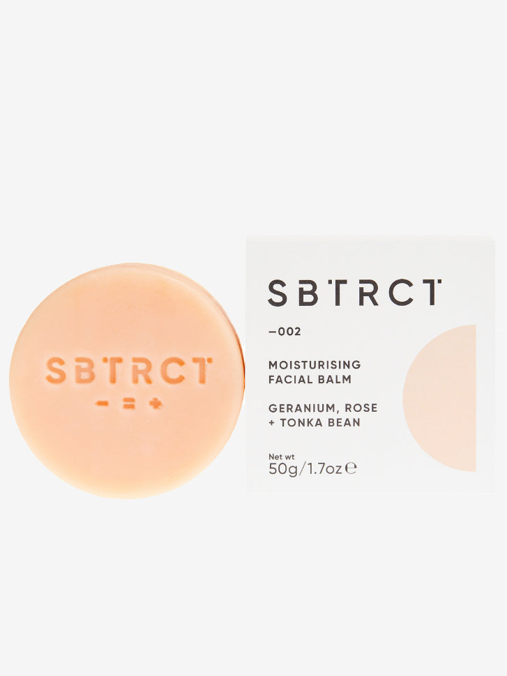SBTRCT Hydrating Facial Balm Refill - Vegan & Cruelty-Free Moisturizer for Dry Skin - Perfect for Daily Skincare Routine & Travel