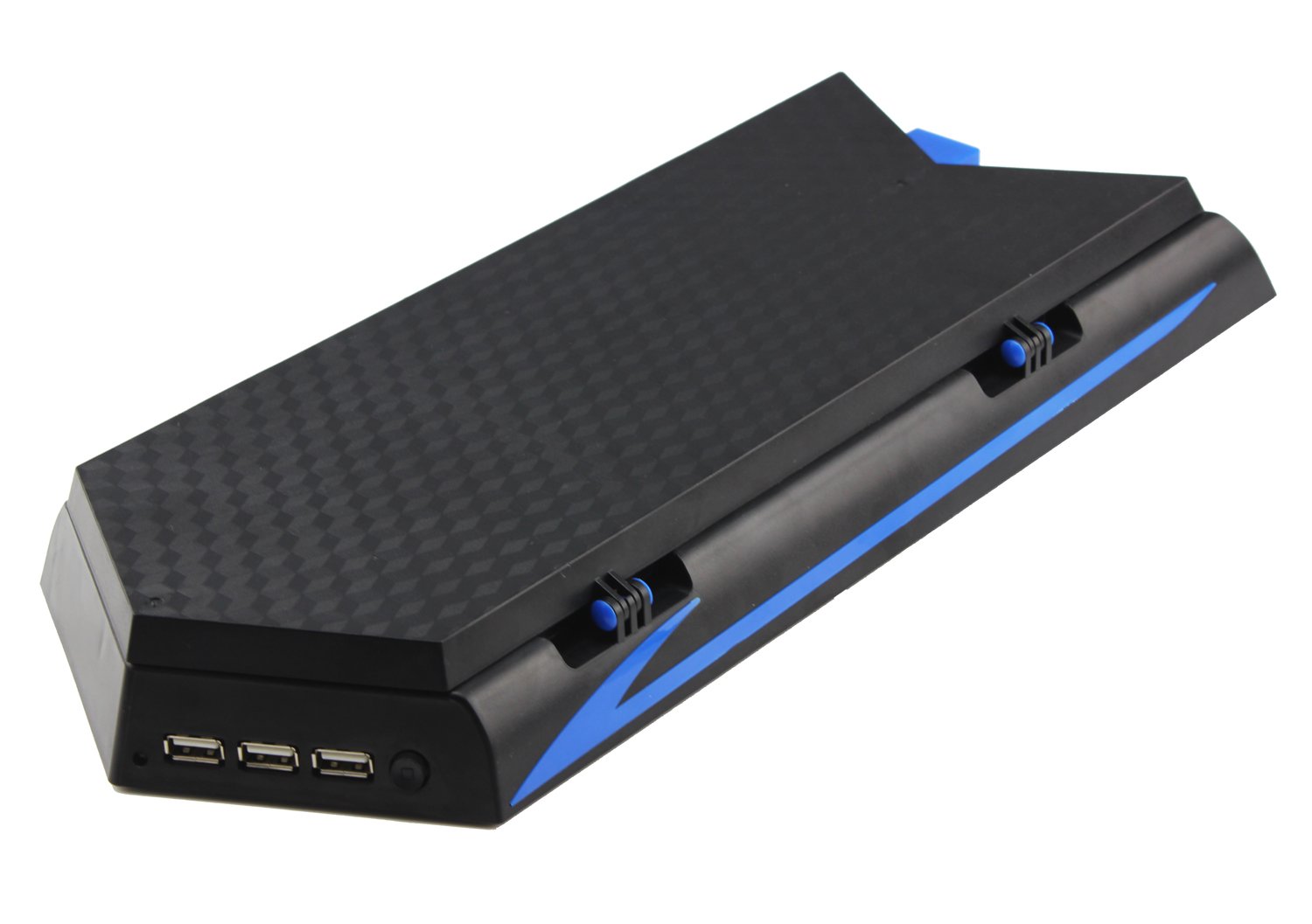 YOTOSAN 3rd Gen PS4 Vertical Charging Stand with Cooling Fan, USB Hub, Dual Charger Ports & Game Disc Slot - Perfect for Gaming Setups & Organized Playstation 4 Accessories