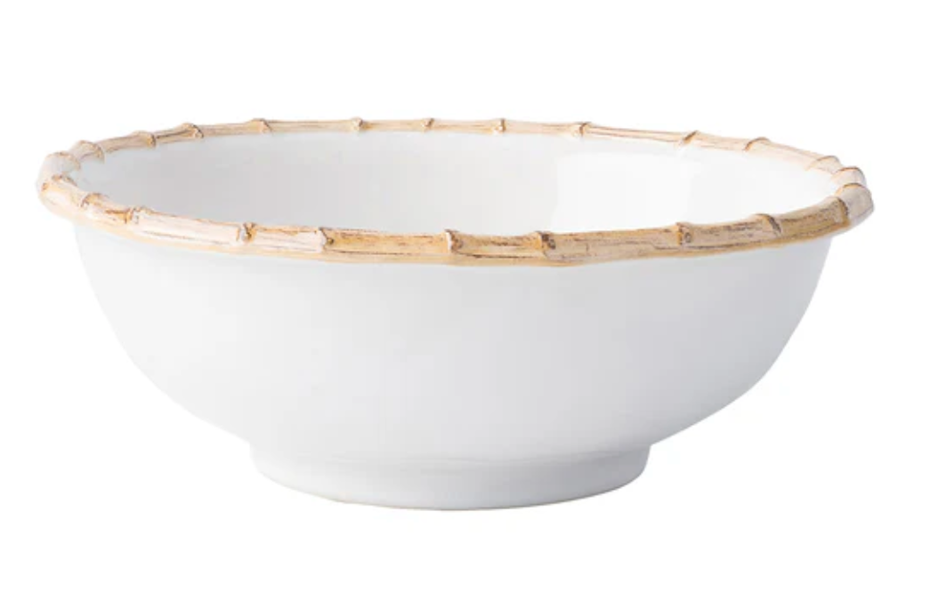 Juliska Bamboo 10-Inch Serving Bowl – Elegant Handcrafted Bamboo Salad & Pasta Bowl – Perfect for Entertaining, Family Dinners & Party Dishes