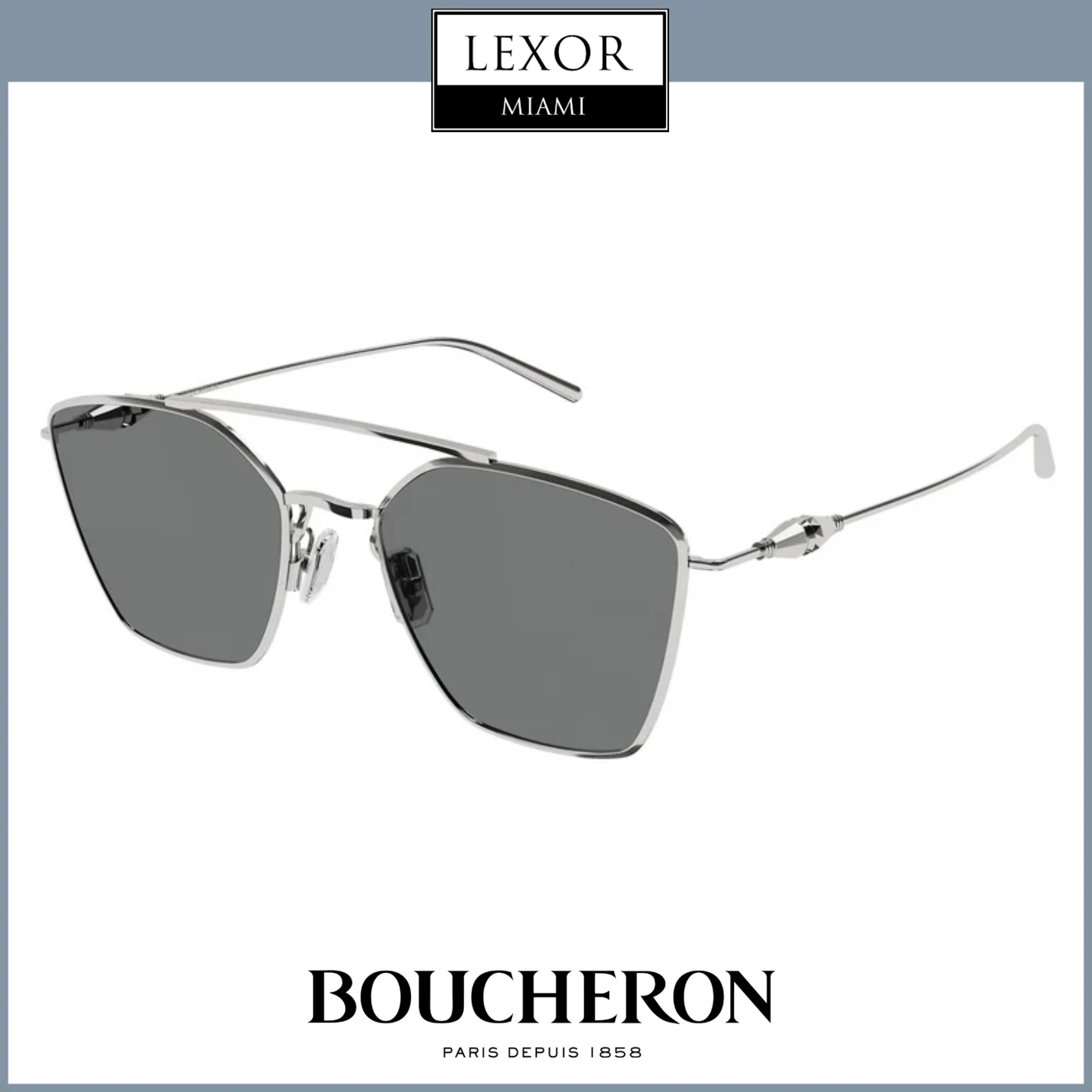 Boucheron BC0125S 003 55mm Women's Designer Sunglasses - Stylish UV Protection for Outdoor Activities & Fashion