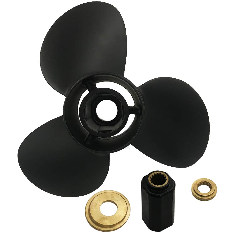 Captain Propeller 14 1/2x19 - Replacement Outboard Boat Propeller for Tohatsu BFT Engines 115hp 150hp 200hp 225hp 250hp - 15 Tooth Spline HZY3-58130-V31ZA - Perfect for Fishing, Boating & Marine Activities