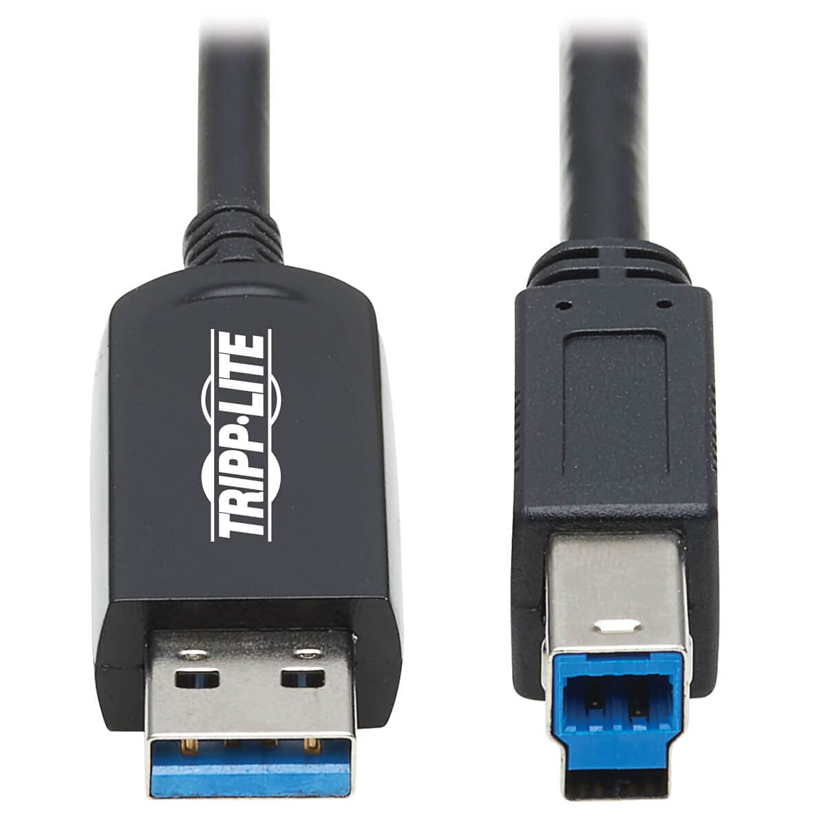 Tripp Lite USB-A to USB-B Fiber Active Optical Cable 15M - USB 3.2 Gen 1 High-Speed Data Transfer (U328F-15M) - Perfect for Long-Distance Computer, Printer & Audio Equipment Connections