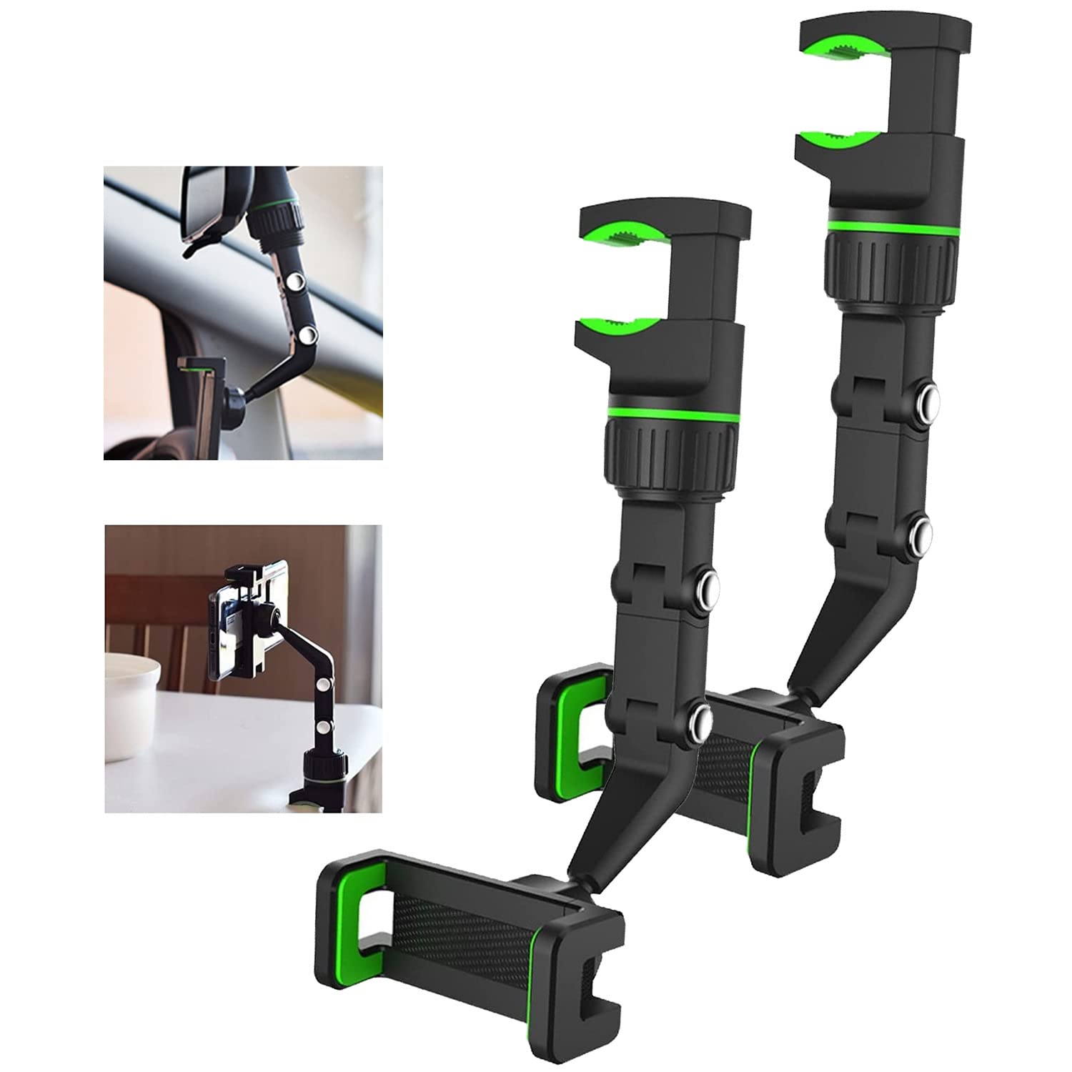 HENGSHI 360° Adjustable Rotating Car Phone Mount - Universal Smartphone Holder for GPS Navigation & Hands-Free Driving - Perfect for Road Trips, Uber/Lyft Drivers & Daily Commutes