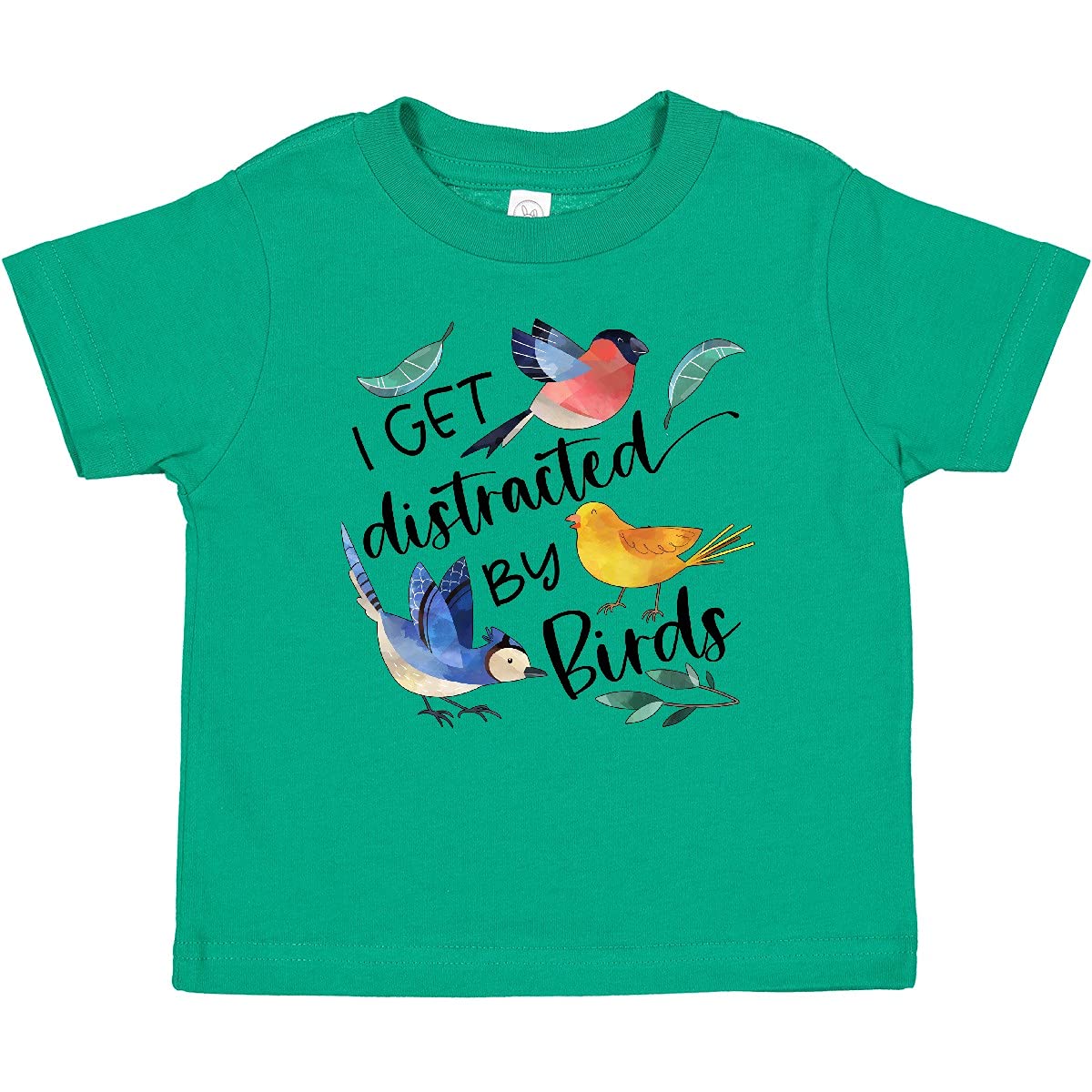 Inktastic 'I Get Distracted by Birds' Funny Baby T-Shirt - Cute Casual Outfit for Infants & Toddlers - Perfect for Playdates, Family Photos & Everyday Wear