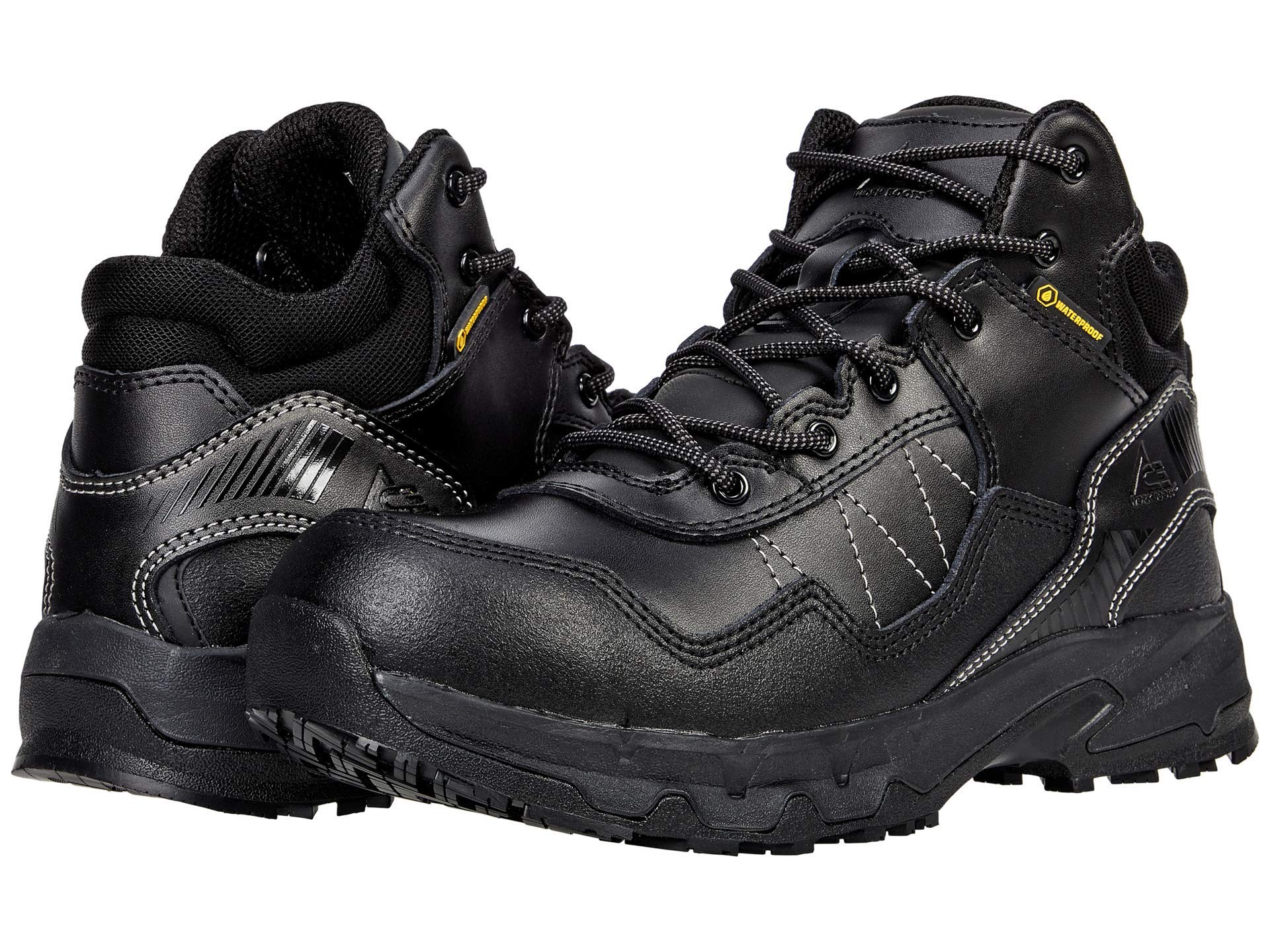 **SFC Piston ACE Work Boots for Men & Women – Slip Resistant, Water Resistant Soft Toe Safety Shoes (Low & Mid Cut) – Ideal for Construction, Warehouse & Outdoor Work**