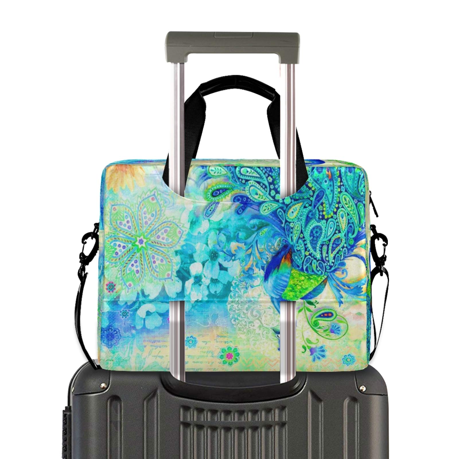 13-15.6 Inch Laptop Bag with Protective Sleeve, Lightweight Computer Carrying Case for MacBook, Notebook, Ideal for Work, School, and Travel