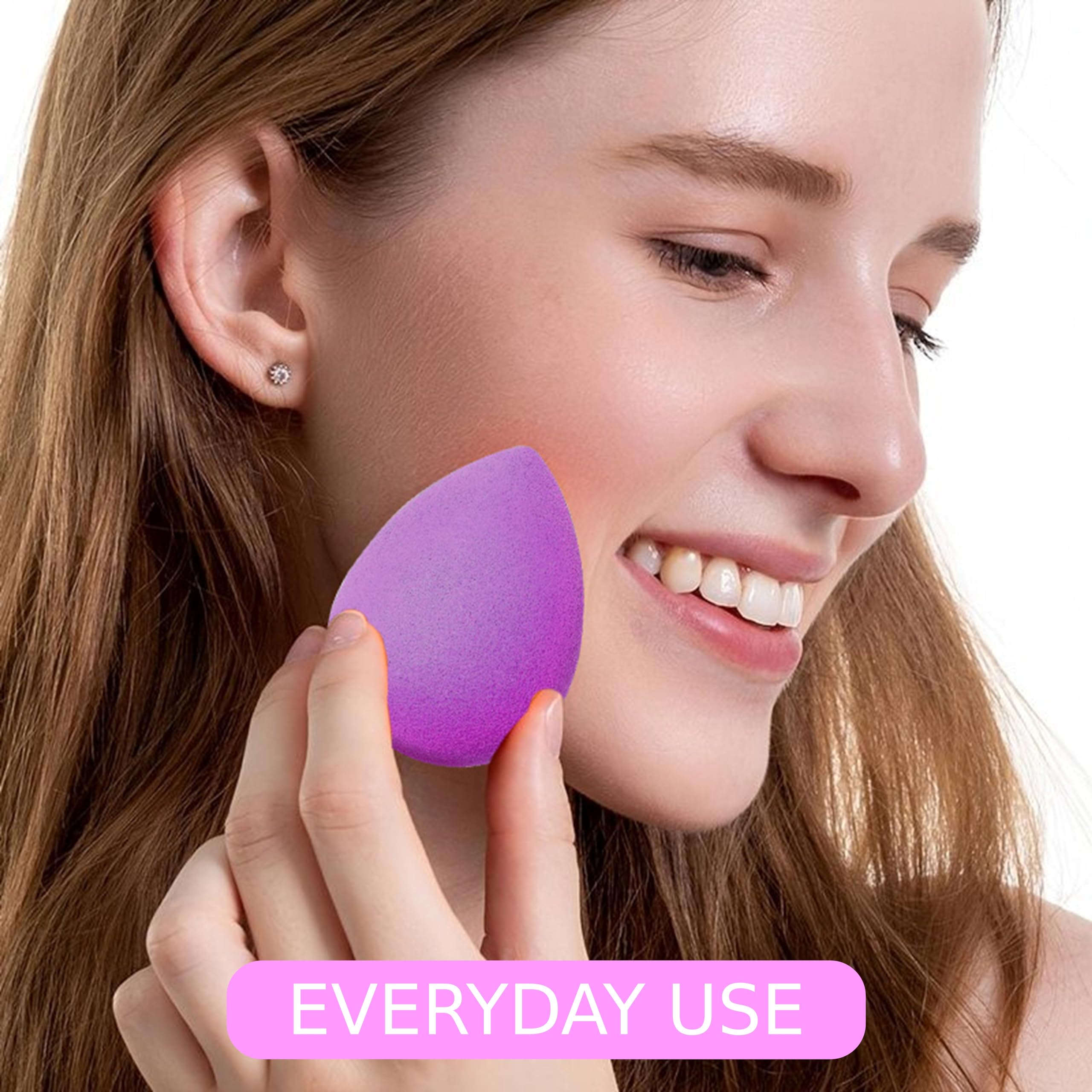 KBEAUTIX Original Beauty Blender Makeup Sponge - Vegan & Cruelty Free Foundation Blender for Liquid, Powder & Cream Cosmetics - Perfect for Flawless Makeup Application at Home or Professional Use