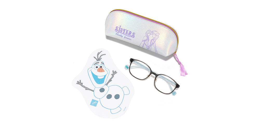 JINS x Disney Frozen Kids Glasses Frame 054 394 - Stylish Eyewear for Kids Inspired by Frozen Movie - Perfect for School, Play, and Disney Fan Gifts