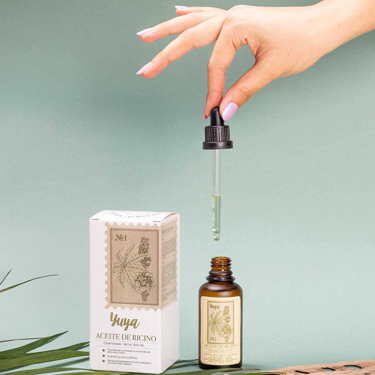 50ml Pure Castor Oil for Hair Growth, Eyelashes & Eyebrows - Natural Multi-Benefit Treatment for Skin & Scalp Care - Perfect for DIY Beauty & Massage Therapy