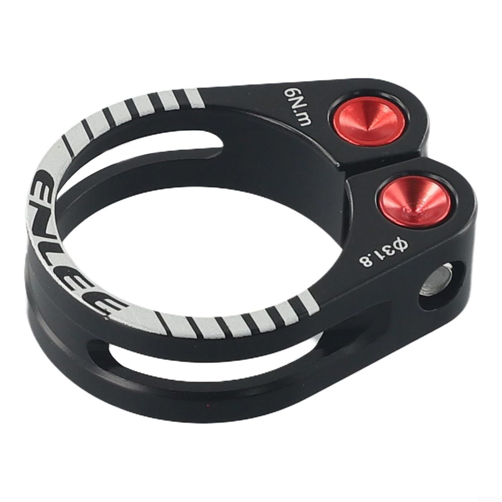 Lightweight Aluminum Alloy Quick Release Bike Seat Post Clamp - 31.8mm & 34.9mm Sizes for Mountain Bikes - Durable Hollow Lock Design (Black) - Perfect for MTB Upgrades & Cycling Accessories