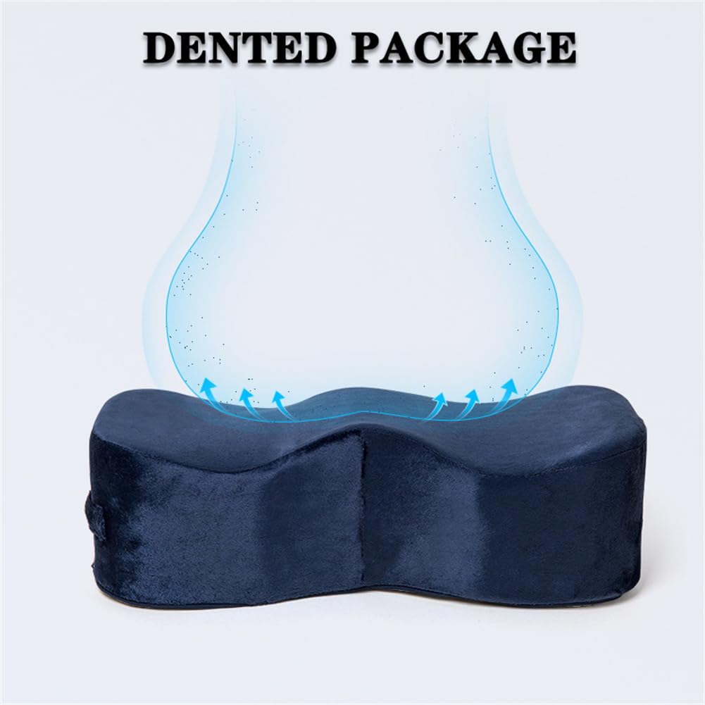 Post-Surgery BBL Pillow for Brazilian Butt Lift Recovery - Memory Foam Seat Cushion for Sitting & Driving - Comfortable Booty Pillow for Aftercare (Navy Blue) | Perfect for Post-Op Healing, Car Rides & Office Chairs
