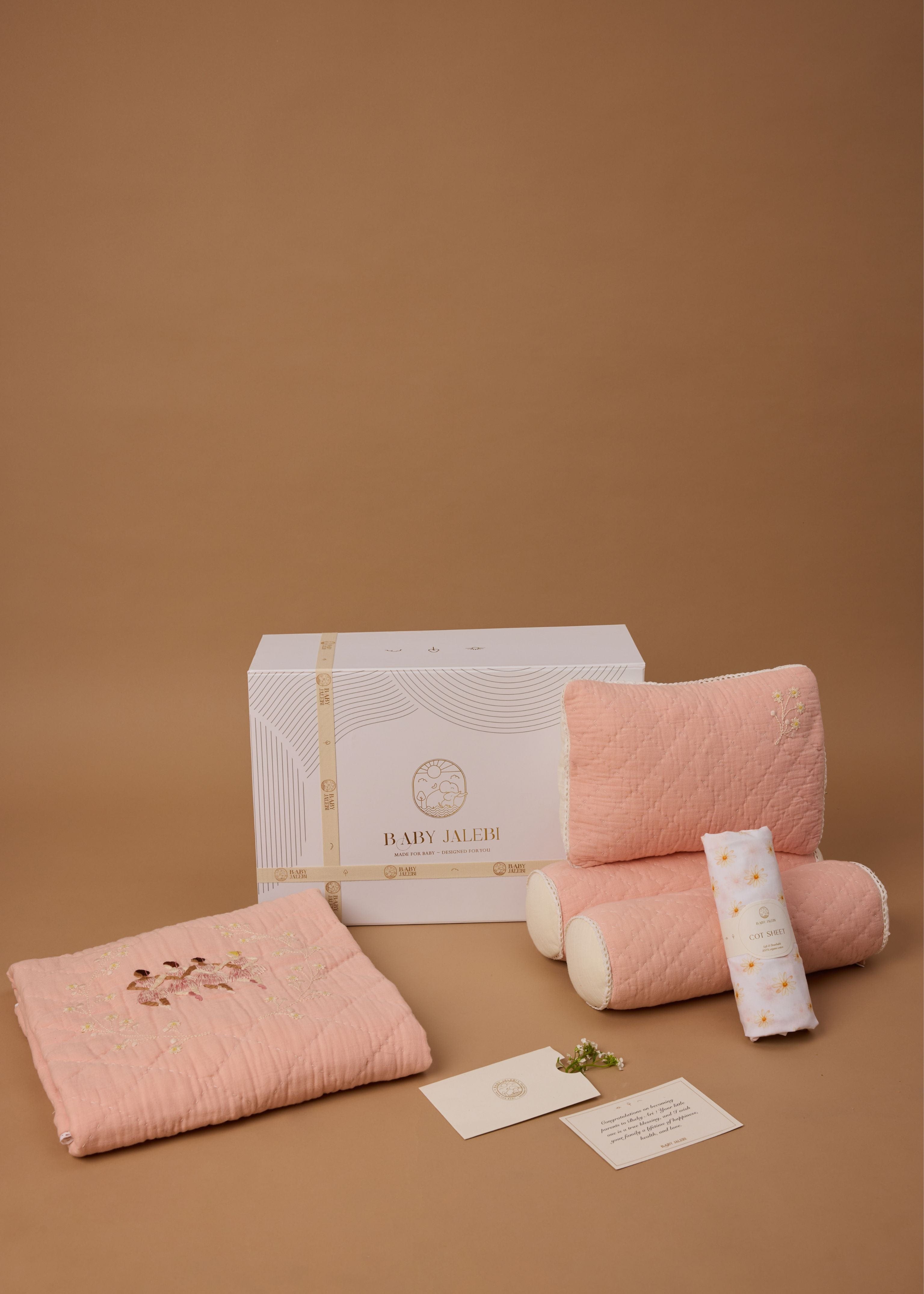 Arabesque Cot Bedding Set - Soft Baby Crib Sheets & Nursery Bedding for Boys & Girls | Perfect for Newborns, Toddlers & Daycare